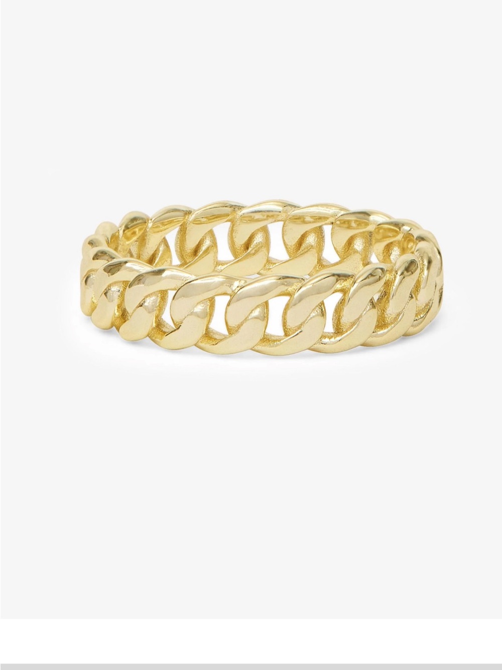 Melinda Maria Polished Gold Link Band